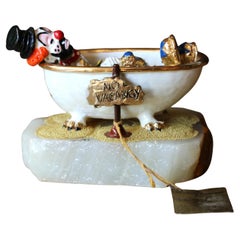 Vintage Ron Lee "Hobo Joe in Tub" Clown Figurine, 1983