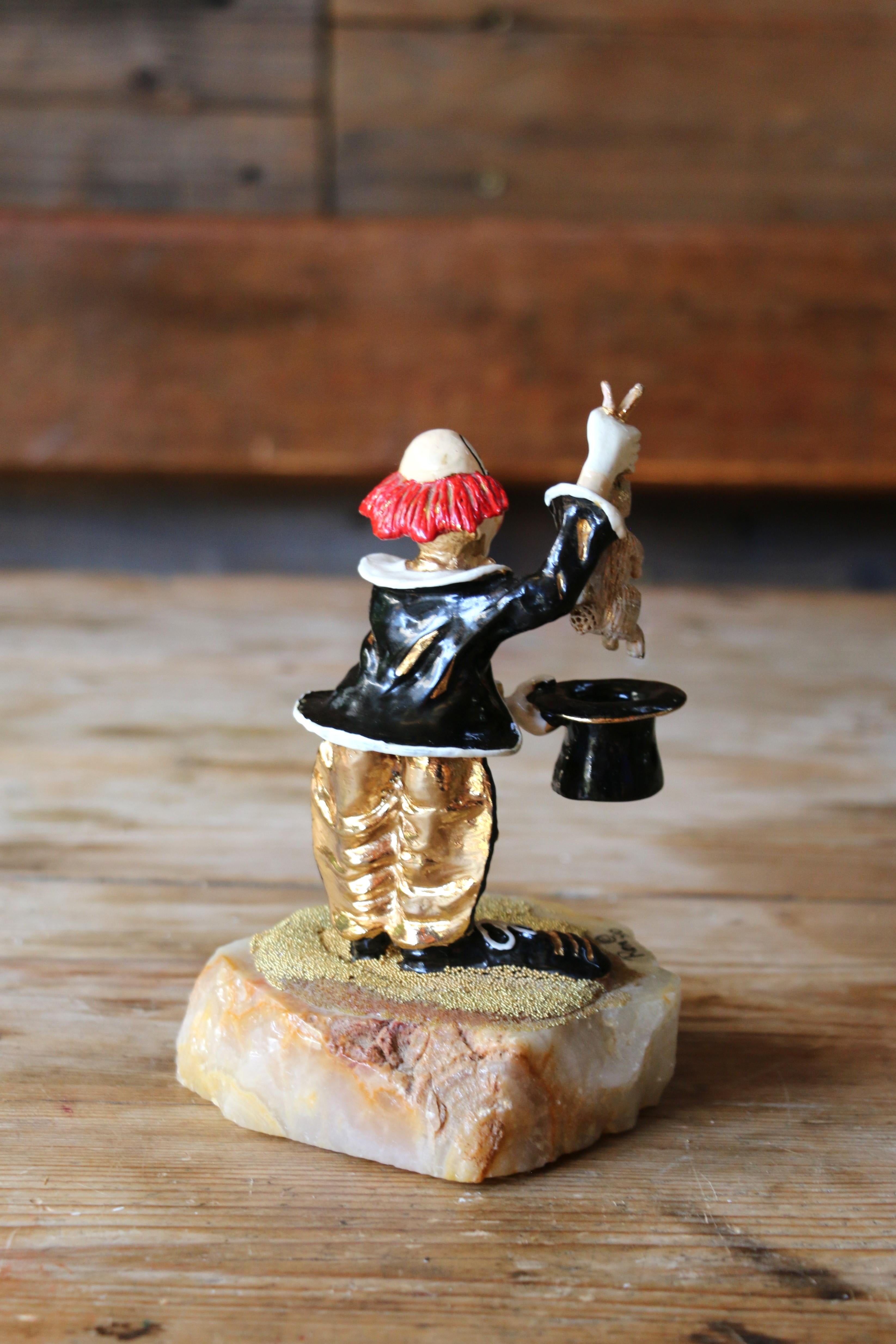 Figurina di clown mago Ron Lee d'epoca, circa anni '80 in vendita 1