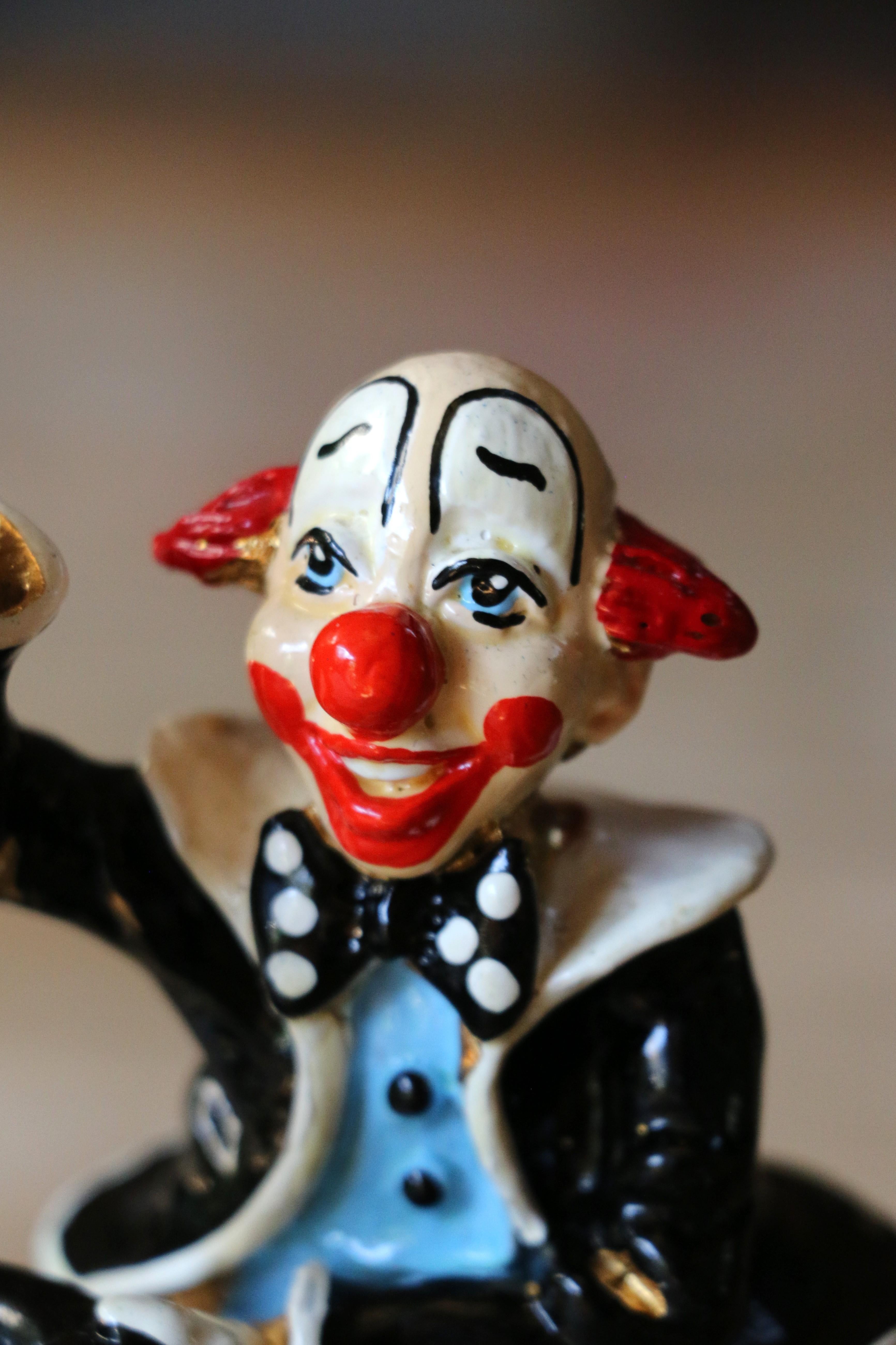 Figurina di clown mago Ron Lee d'epoca, circa anni '80 in vendita 5