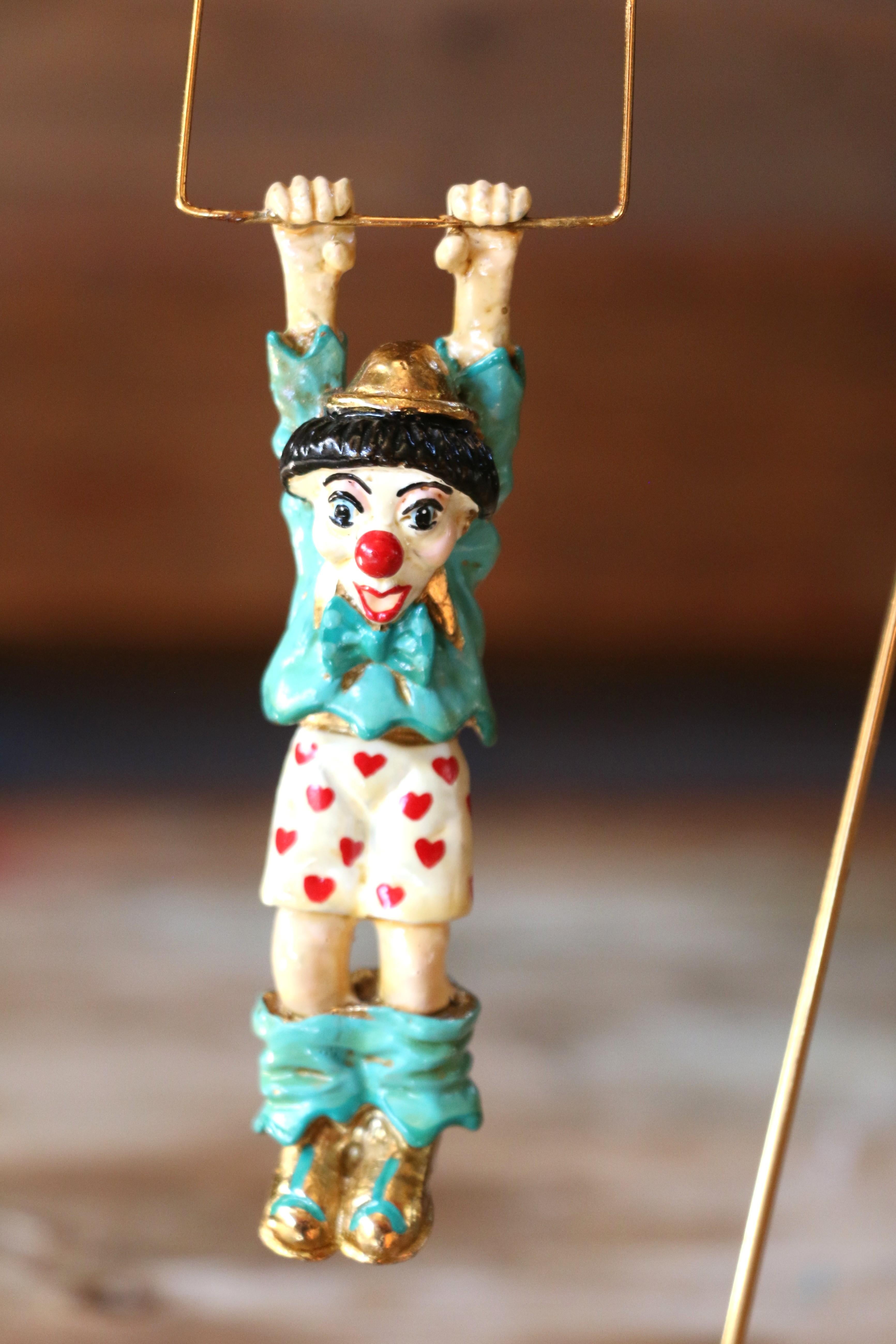 Vintage Ron Lee Trapeze Clown Figurine, 1983 in vendita 3