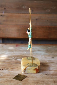 Vintage Ron Lee Trapeze Clown Figurine, 1983