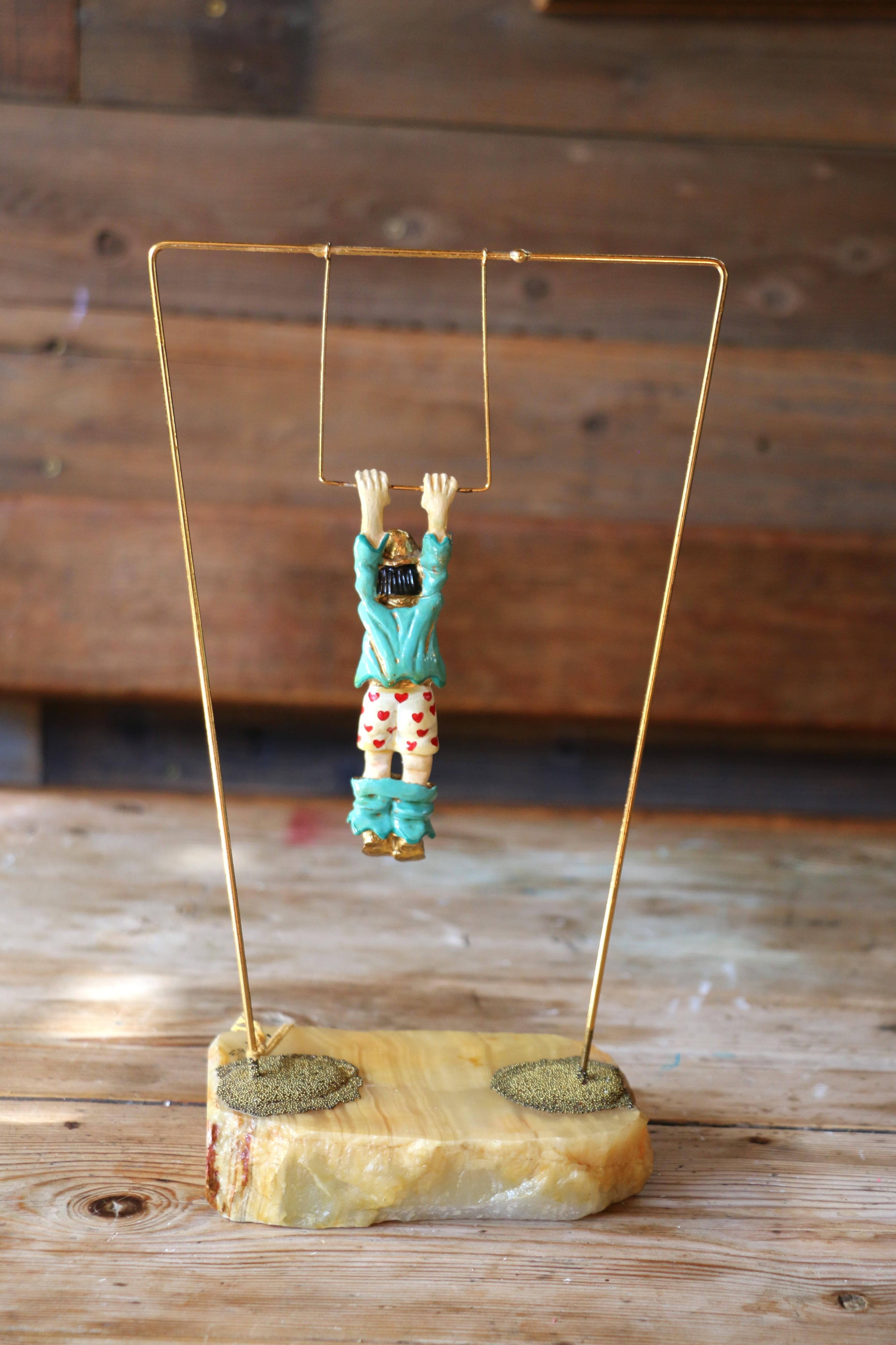 Americano Vintage Ron Lee Trapeze Clown Figurine, 1983 in vendita