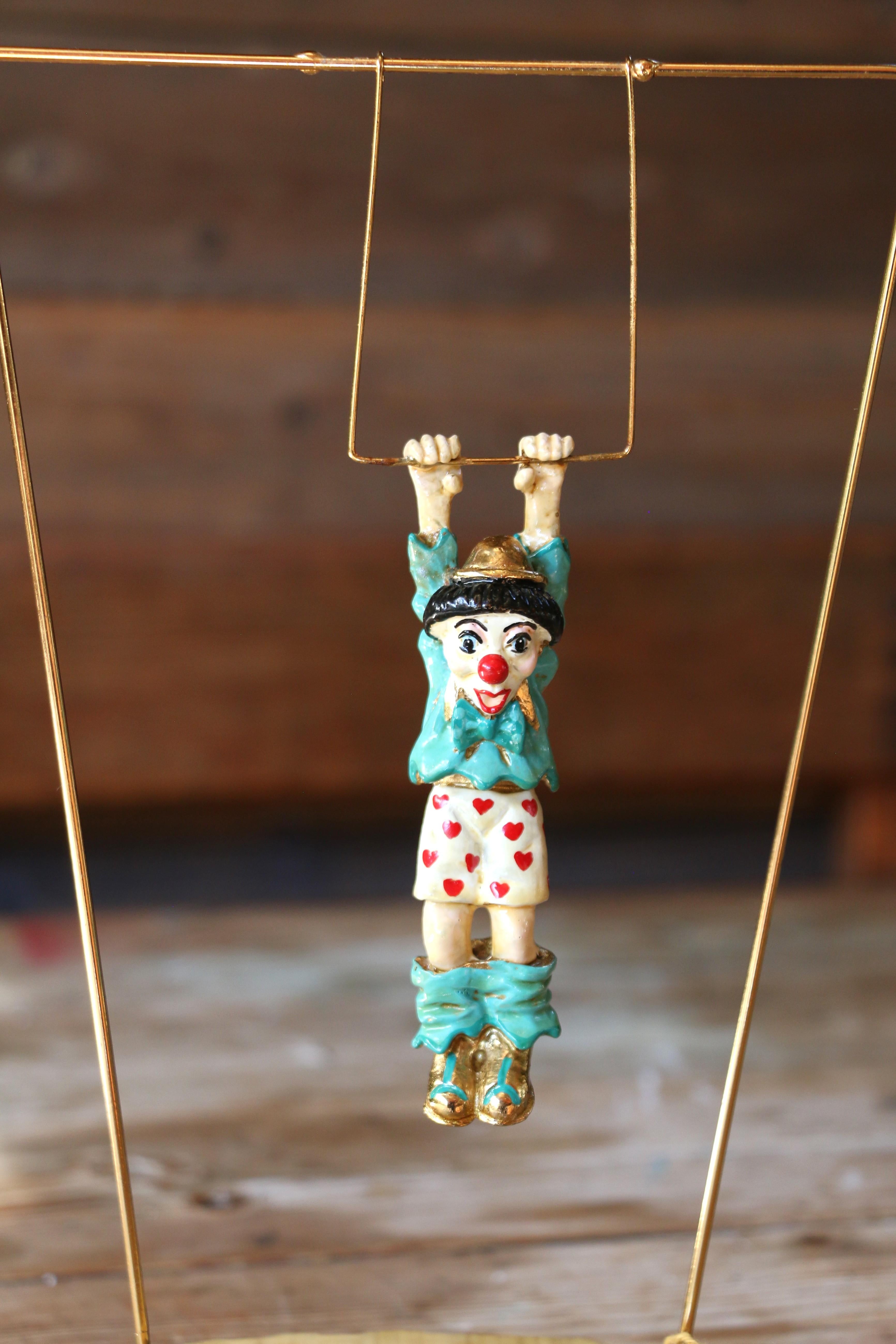 Vintage Ron Lee Trapeze Clown Figurine, 1983 in vendita 2