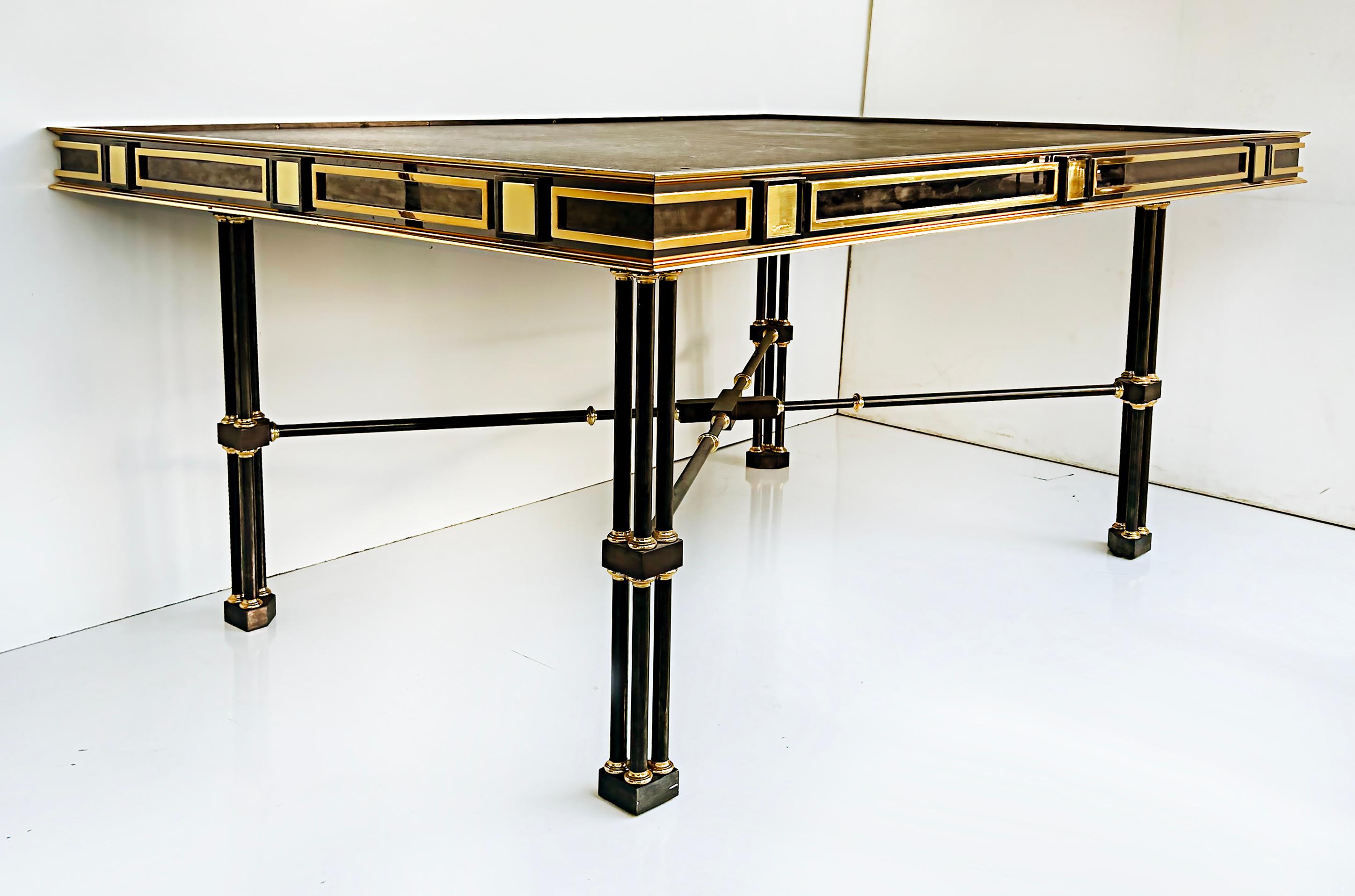 Vintage Ron Seff Bemerkenswerter Tisch aus Rotguss-Metall, Bronze und Messing, 1980er Jahre im Angebot 2