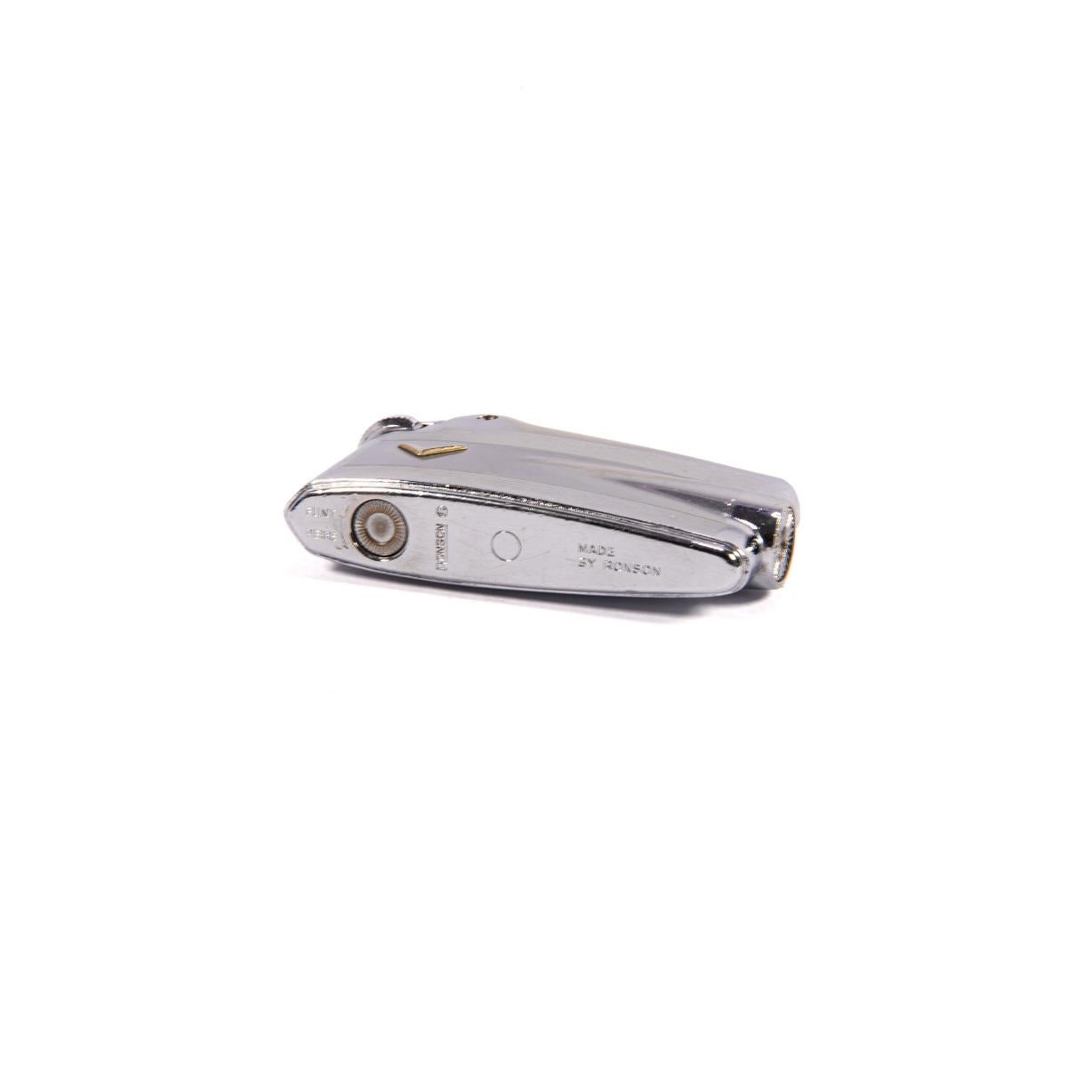 Vintage Ronson Varaflame Lighter Chrome 1980s 1