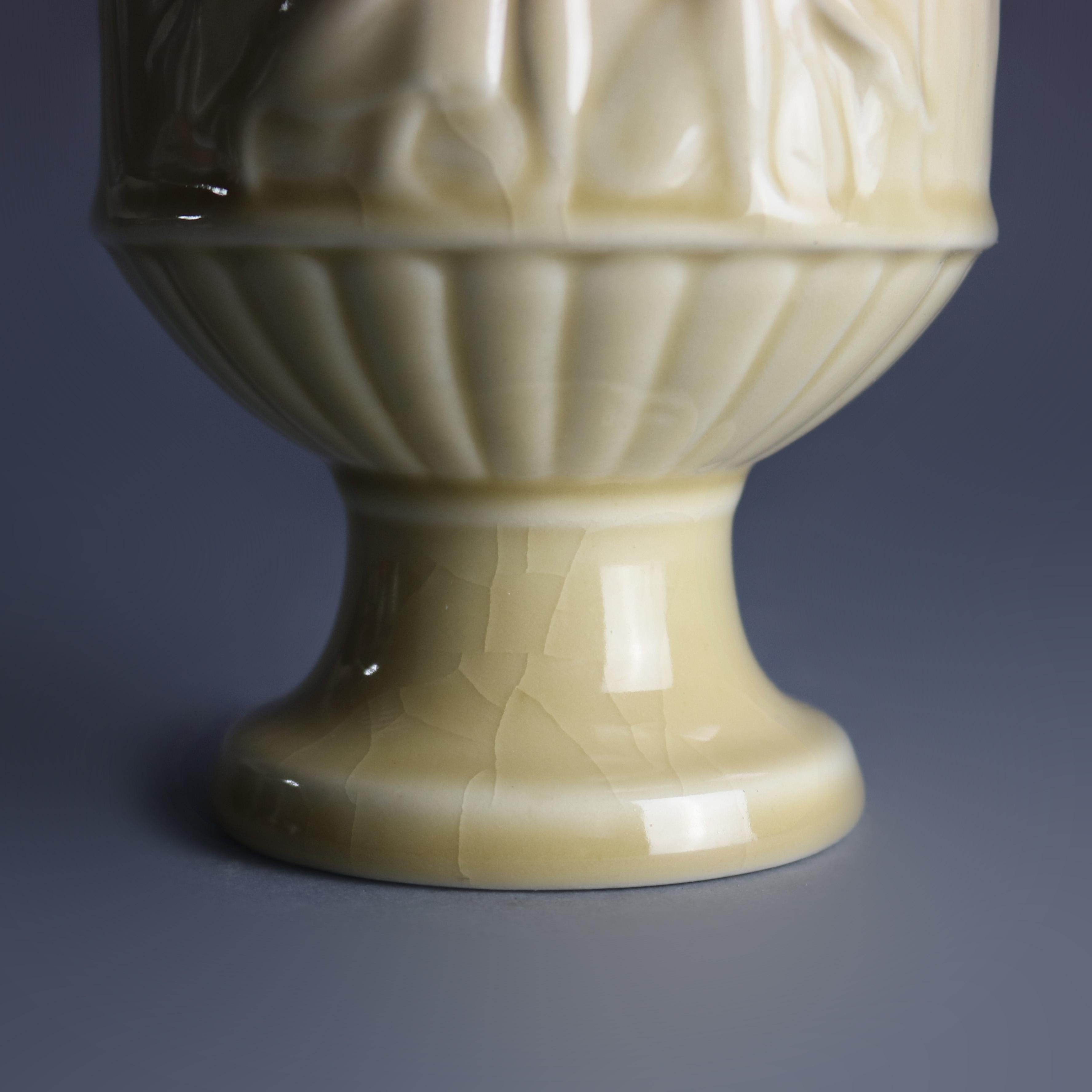 American Vintage Rookwood Art Pottery Classical Paneled Ewer, Dtd 1946