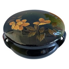 Antique Rookwood Pottery Signed Small Bowl with Lid