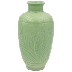 Vintage Rookwood Pottery Vase with Glossy Green Glaze, 1935