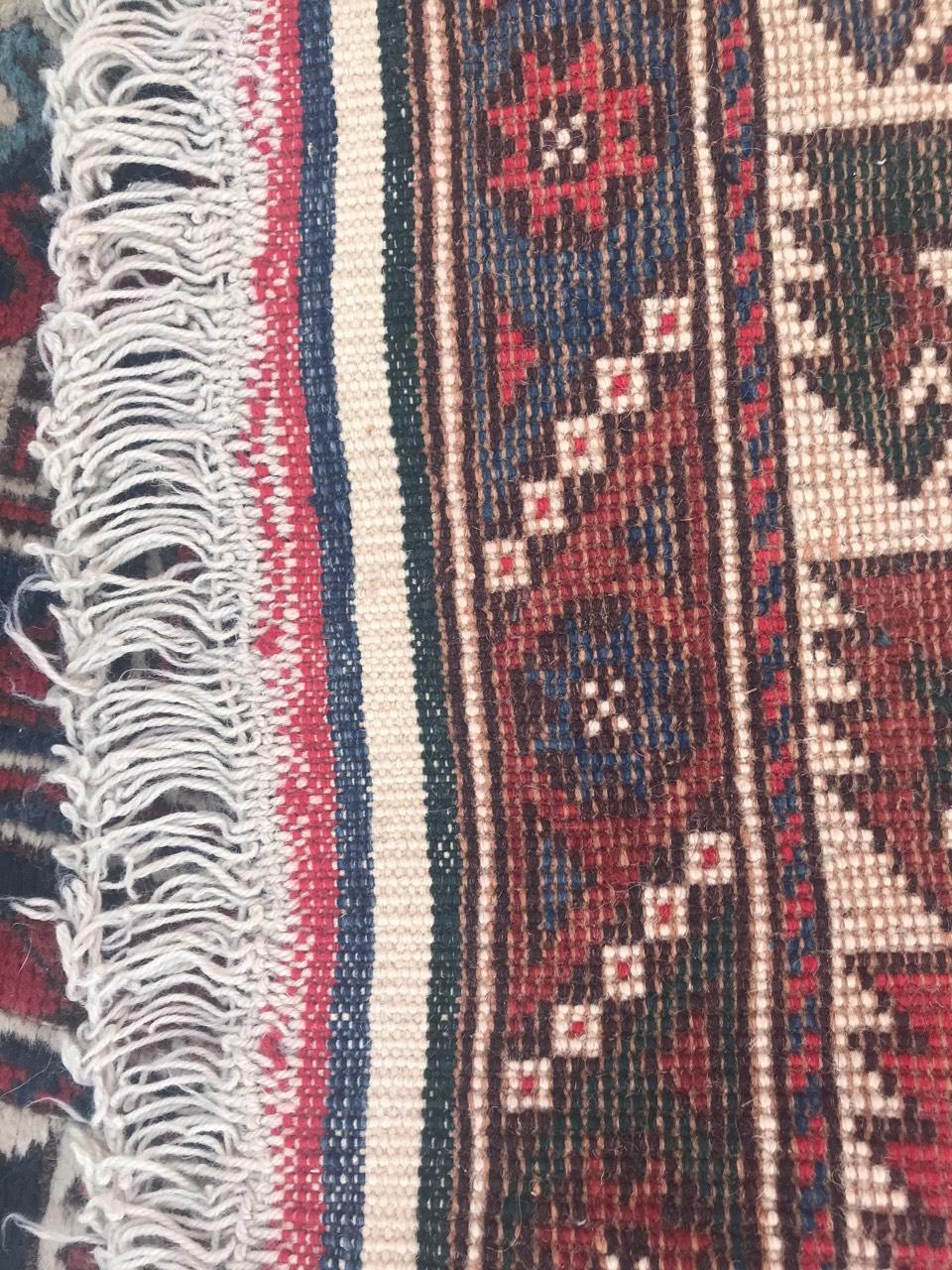 Wool Vintage Room Size Turkish Kars Rug For Sale