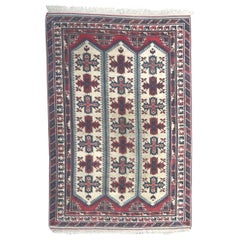 Vintage Room Size Turkish Kars Rug