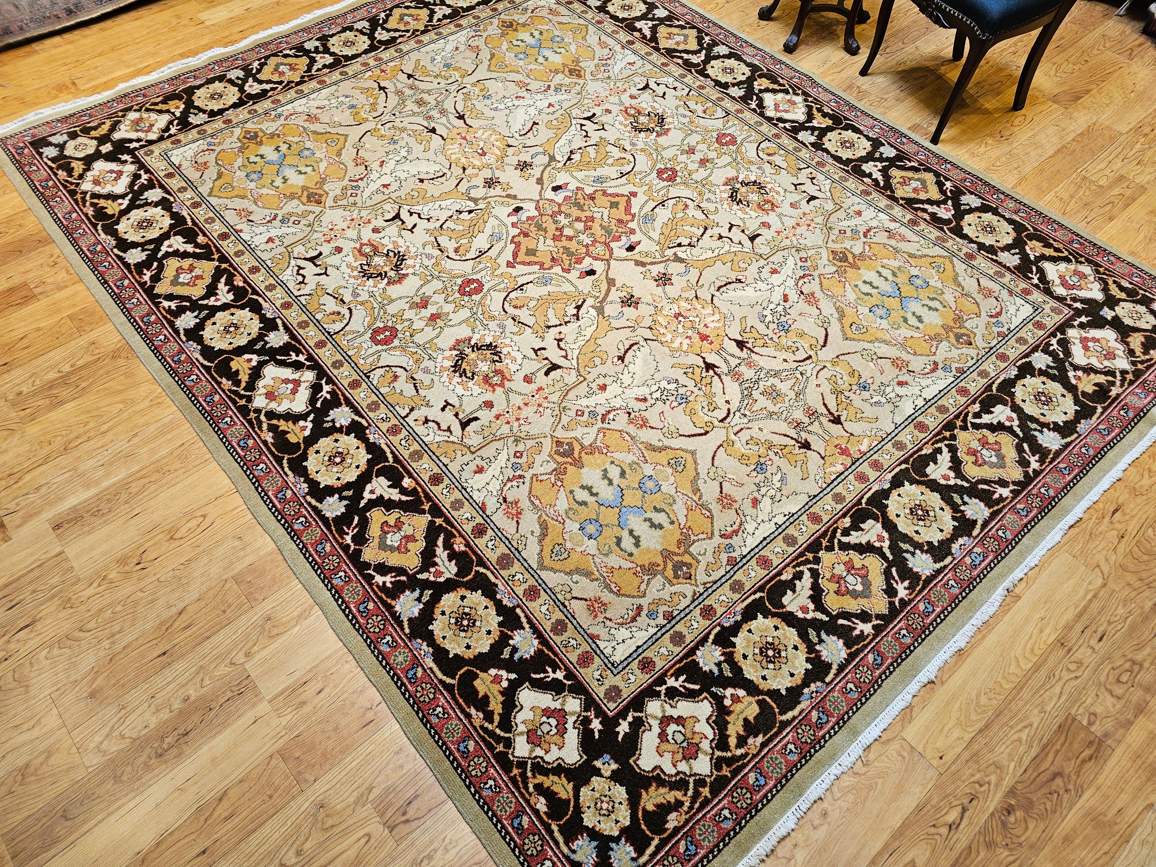 Oushak turco vintage a grandezza naturale in Tan, Marrone in vendita 3