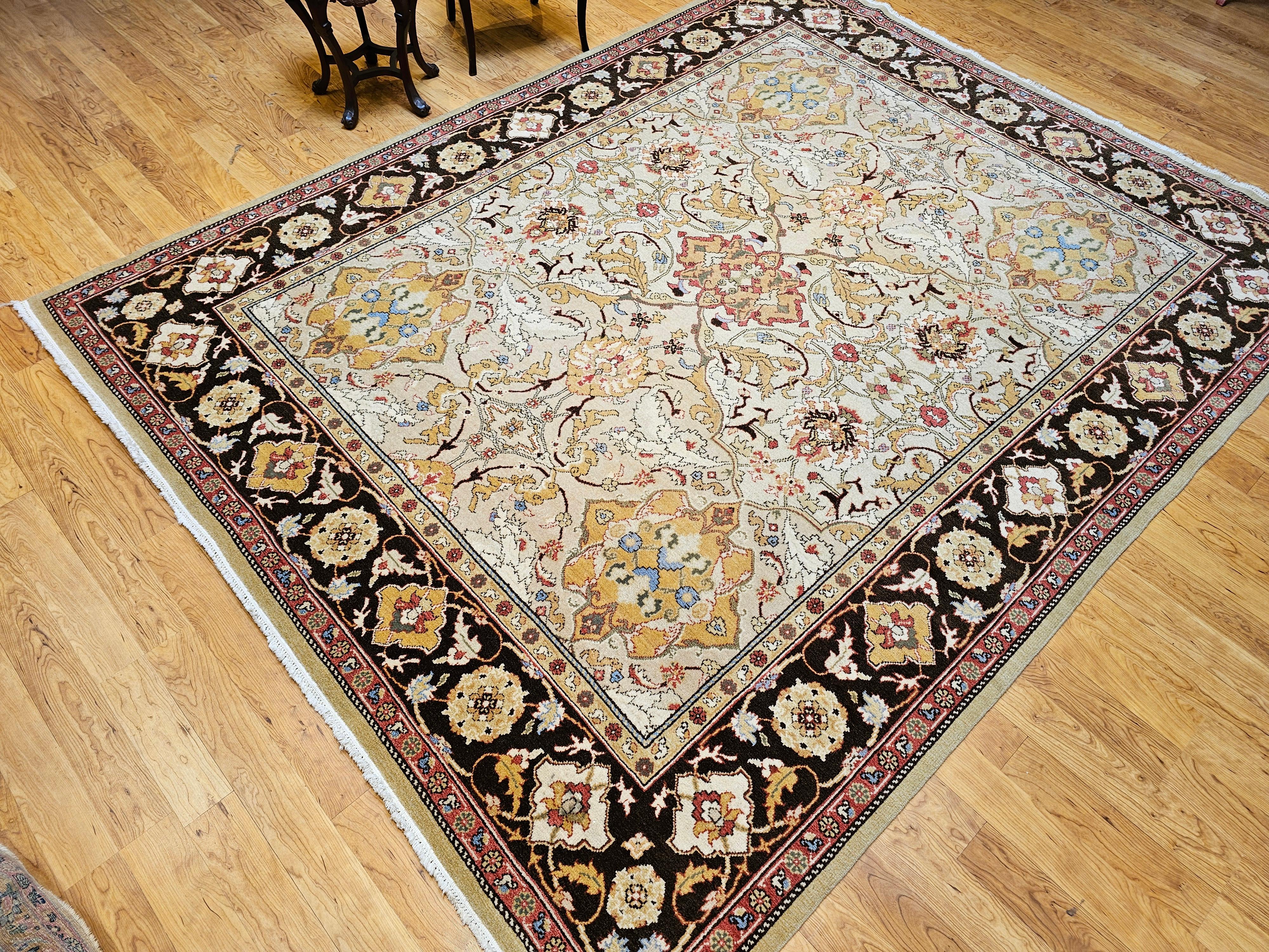 Oushak turco vintage a grandezza naturale in Tan, Marrone in vendita 8