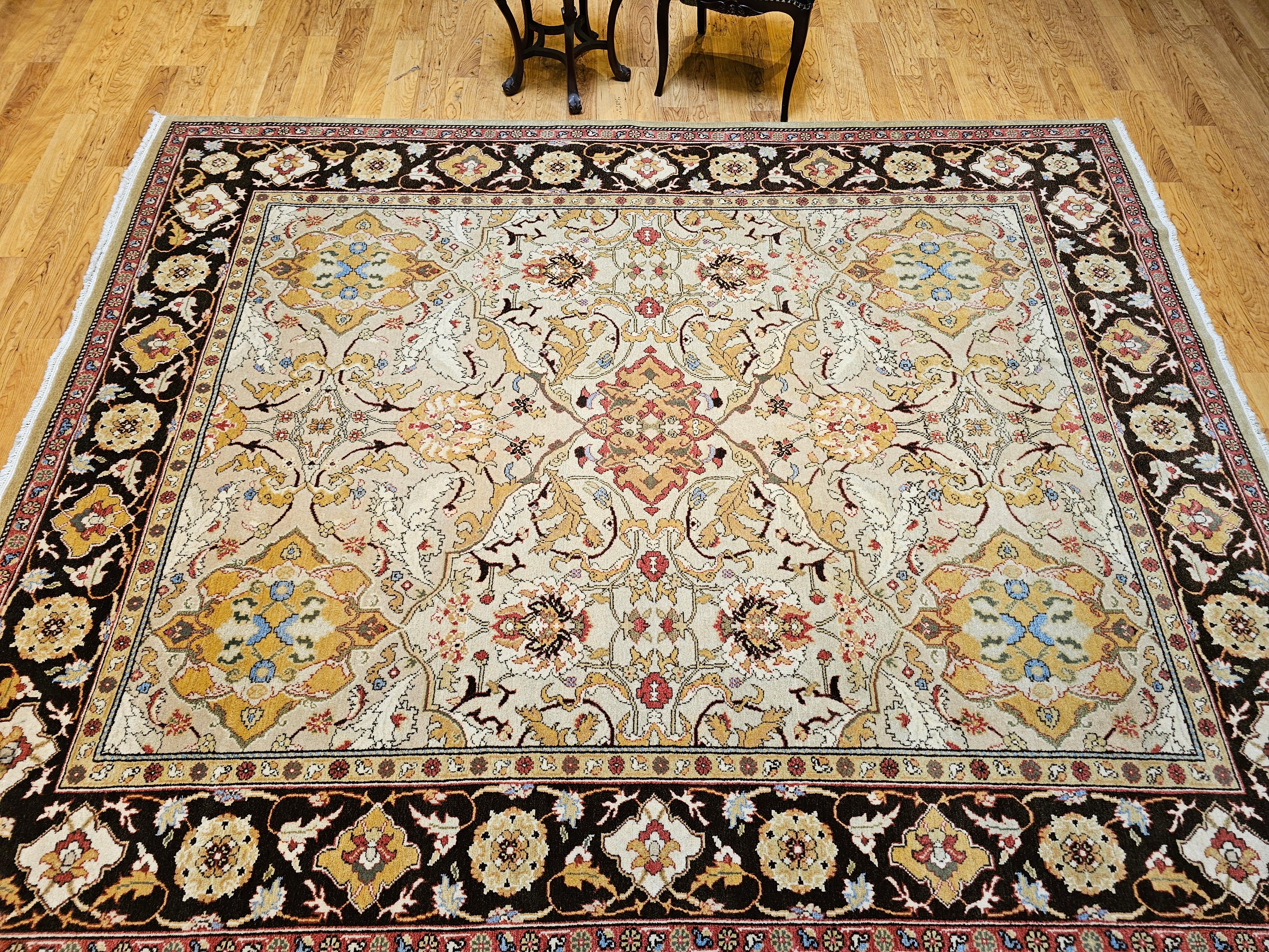 Oushak turco vintage a grandezza naturale in Tan, Marrone in vendita 9
