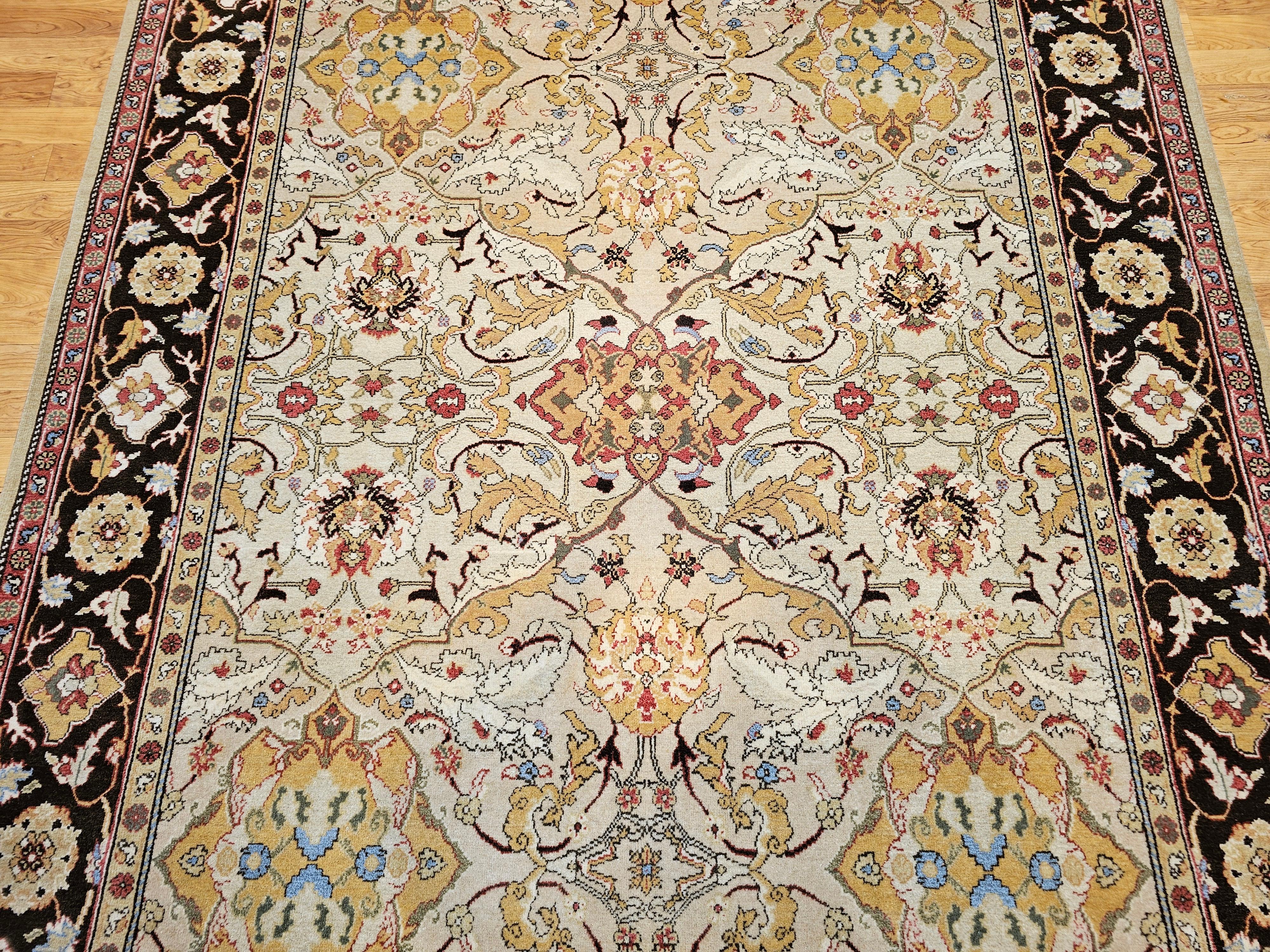 Tintura vegetale Oushak turco vintage a grandezza naturale in Tan, Marrone in vendita