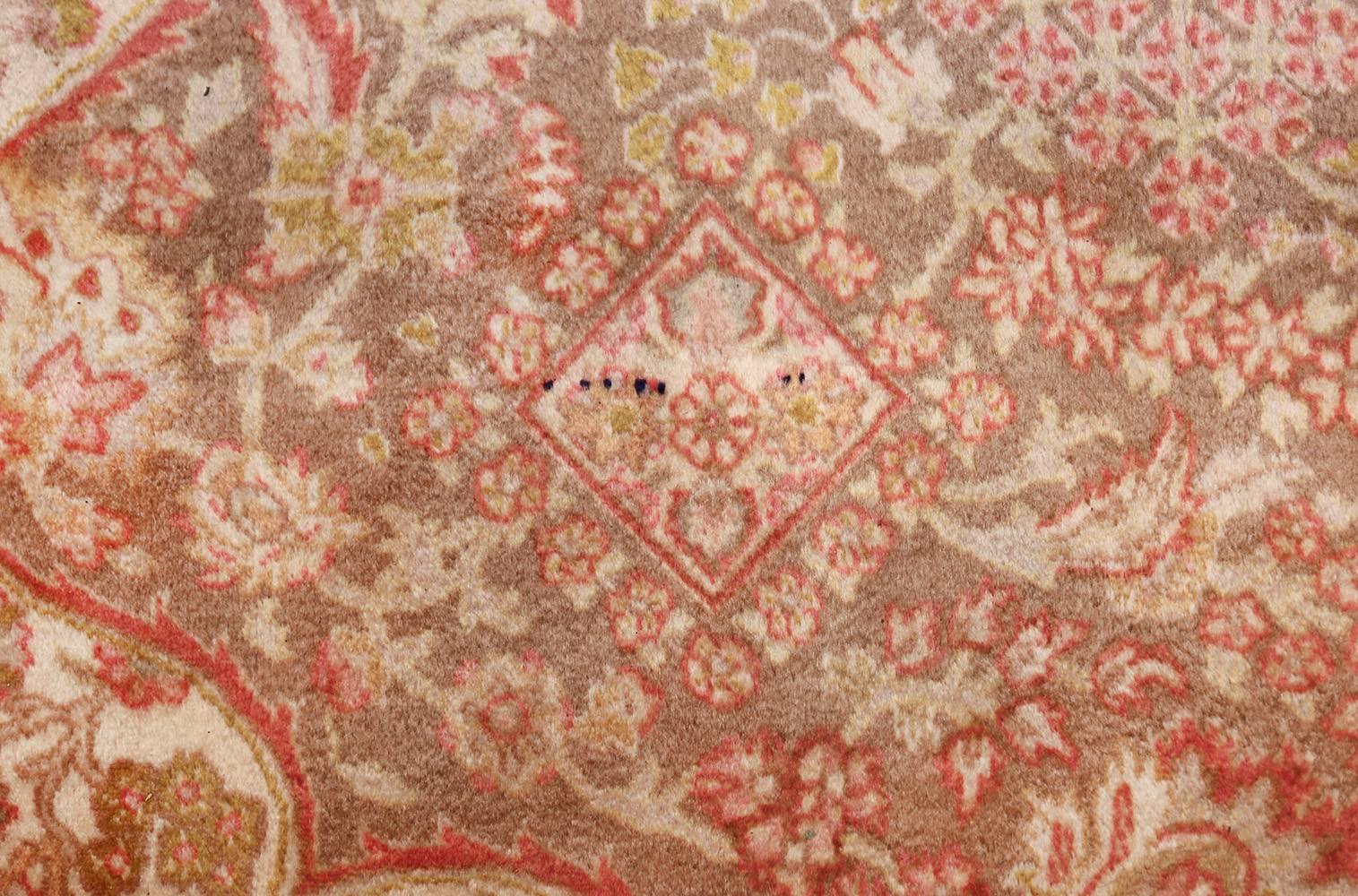 Vintage Room Sized Persian Tabriz Carpet. Size: 9 ft 9 in x 13 ft 1