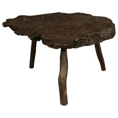 Vintage Root Wood Coffee Table from France, circa 1950