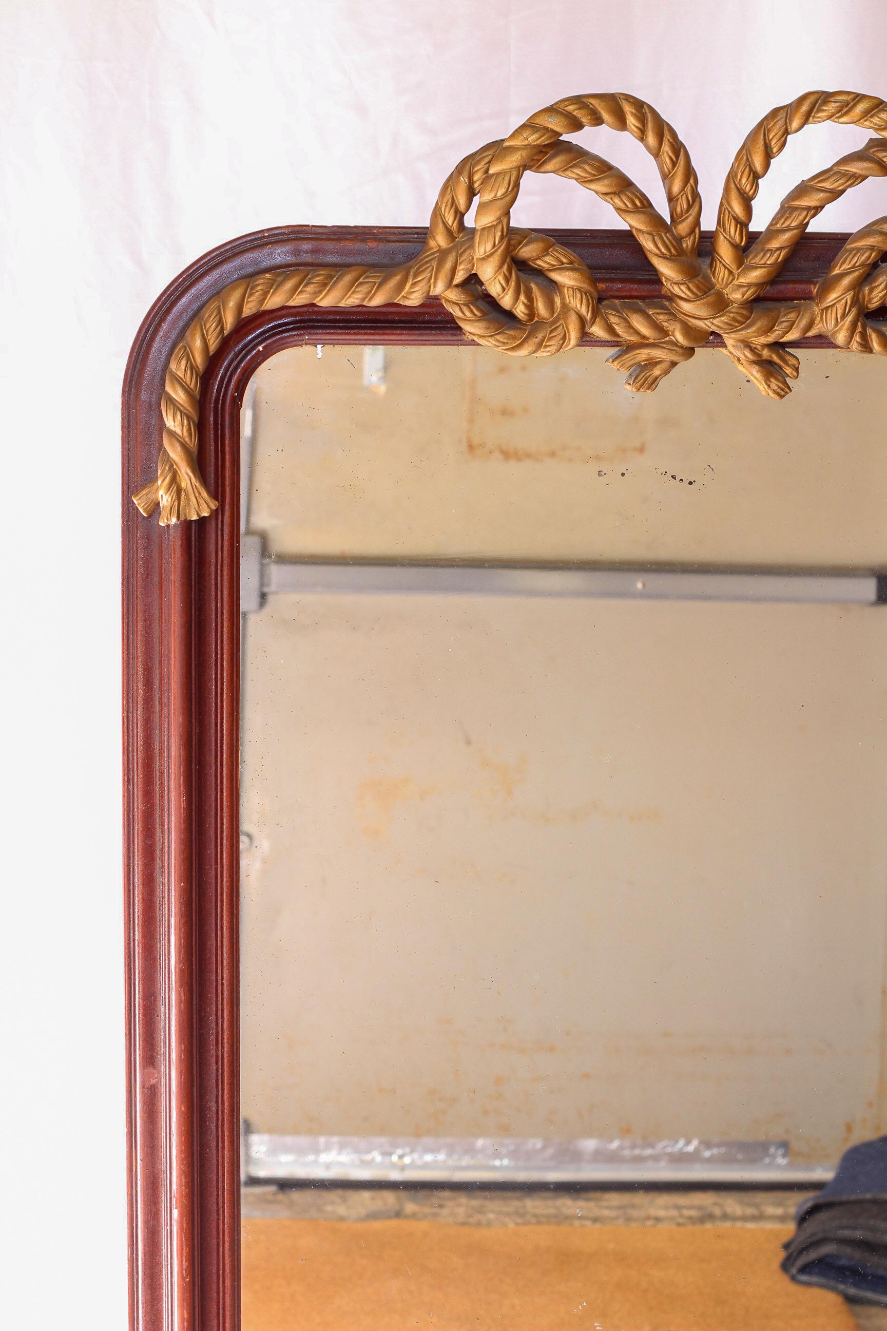 Espejo vintage de cuerda Regencia en venta