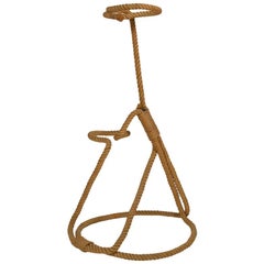 Vintage Rope Twist Cord Umbrella Stand by Audoux Minet