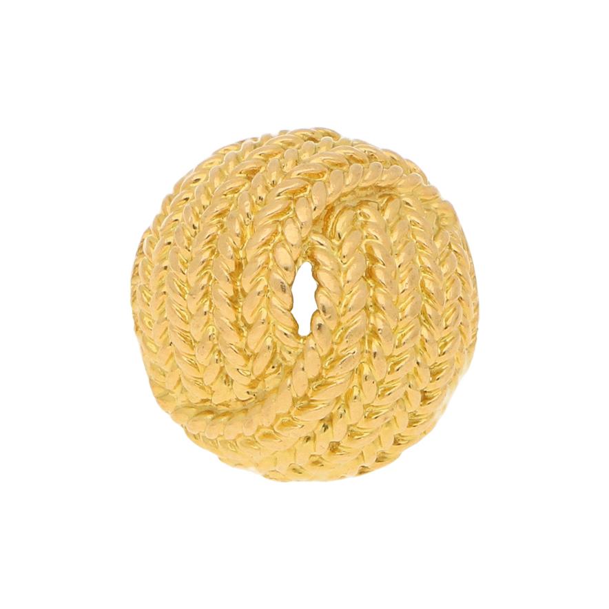 Vintage Ropework Knot Cocktail Ring in 18ct Yellow Gold