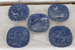 Vintage Rörstrand Christmas Platters, Set of 32