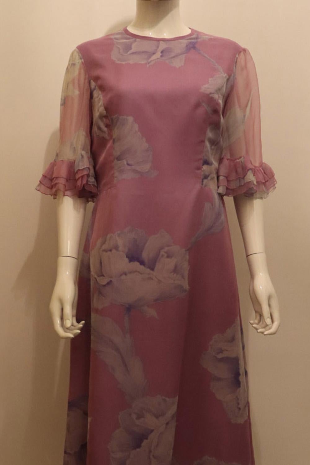 Vintage Rosanna Manzoni Silk Gown For Sale 1