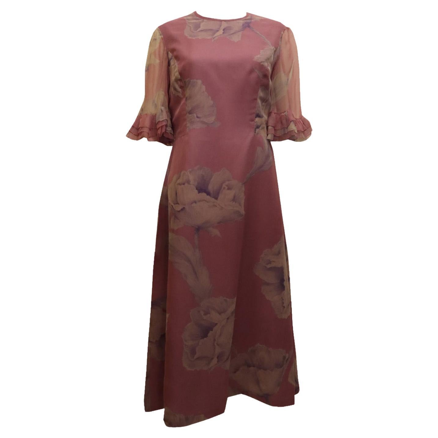 Vintage Rosanna Manzoni Silk Gown For Sale