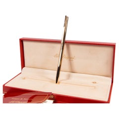 Vintage Rose Gold Plated S.T. DUPONT Classique Kugelschreiber in Schachtel 1980er Jahre