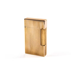 Vintage Rose Gold Plated S.T. DUPONT Ligne 2 Regular Lighter 1990s