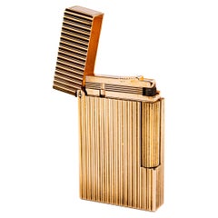 Vintage Rose Gold Plated S.T. DUPONT Ligne 2 Regular Leuchte 1990er Jahre