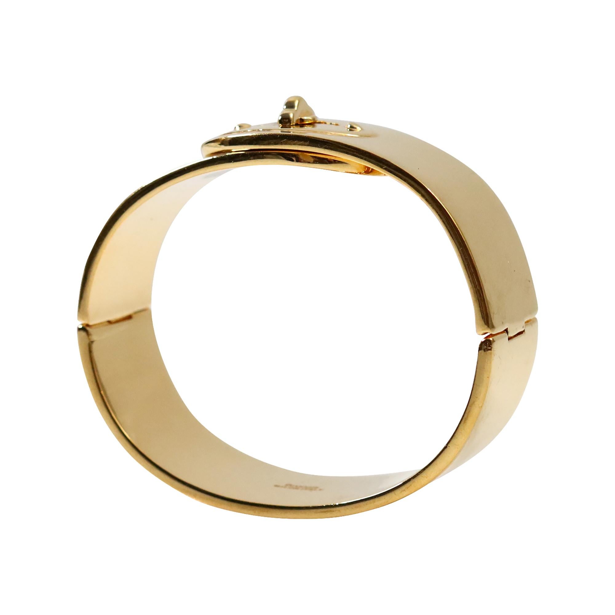 De las mujeres Pulsera Pesada Vintage Tono Oro Rosa Con Cierre Funcional Circa 1990s en venta
