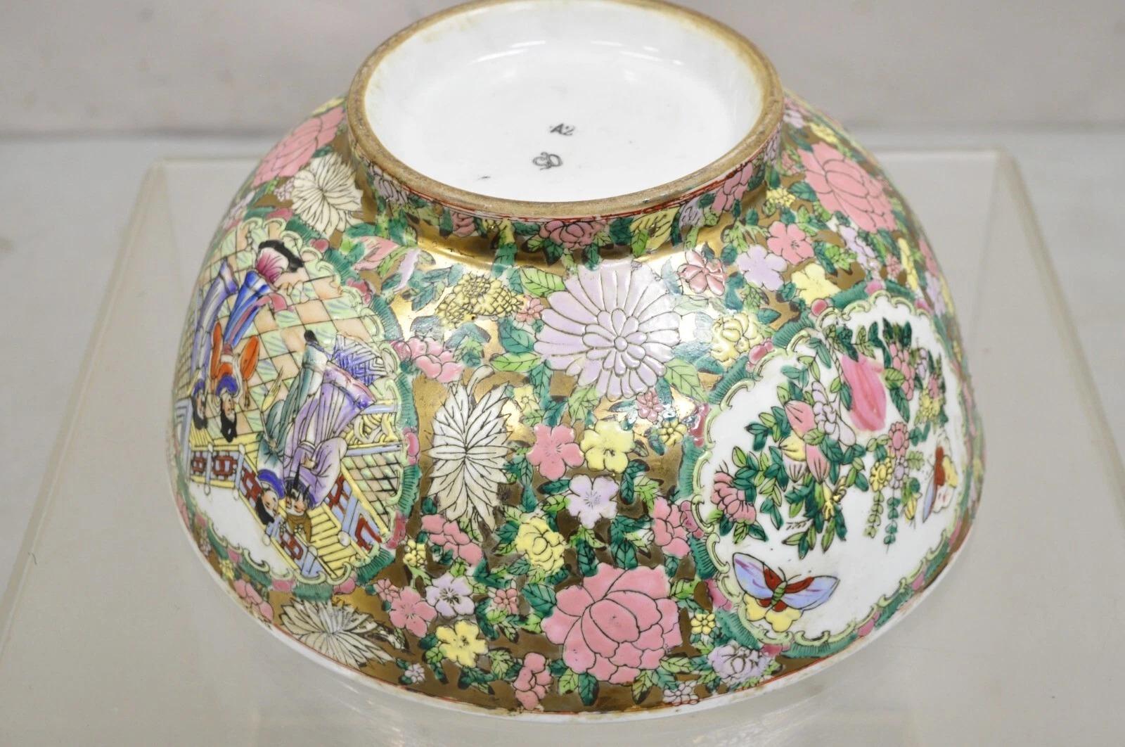 Vintage Rose Medallion Chinese Export Porcelain 12