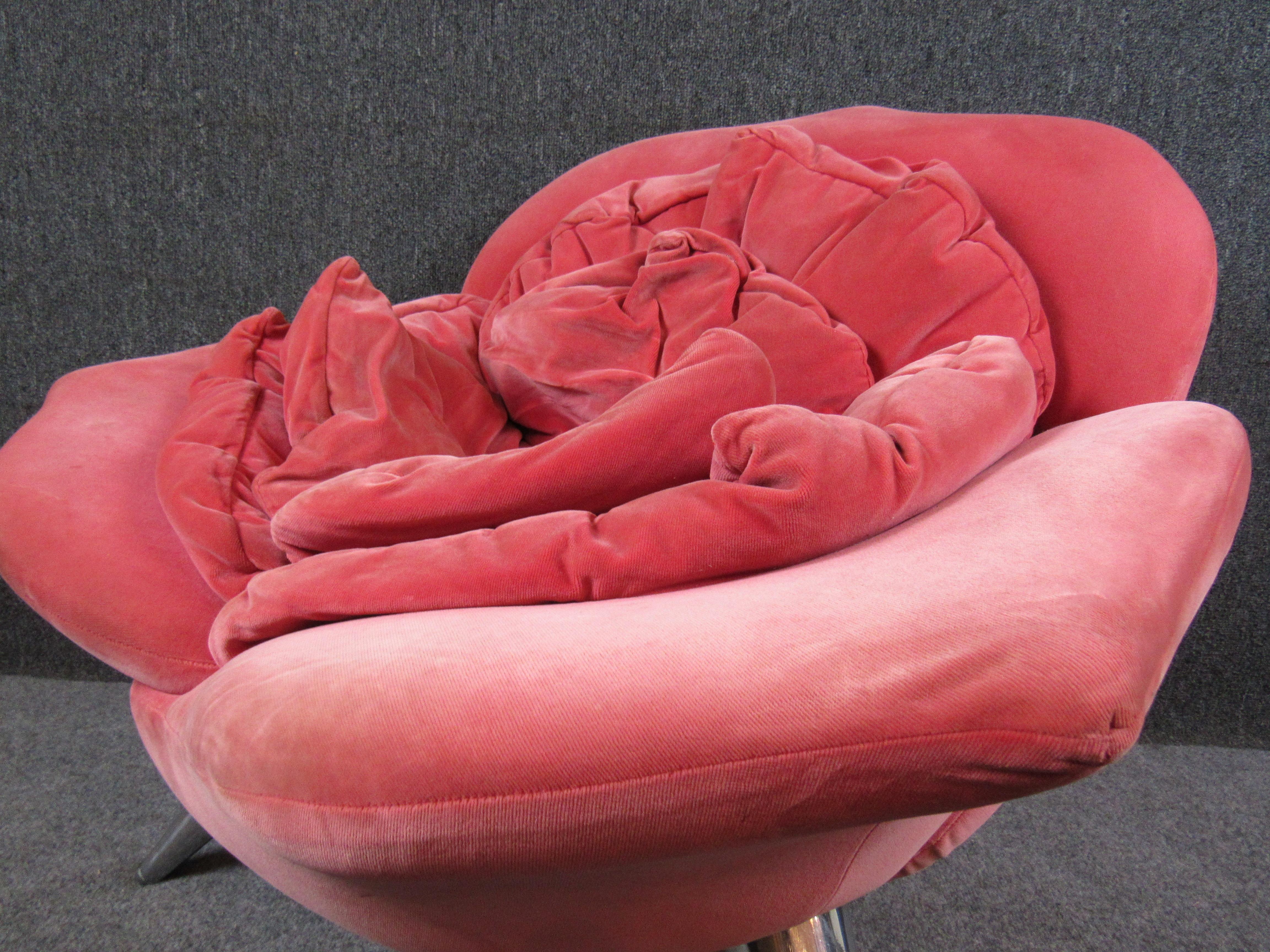 Italian Vintage Rose Petal Chair by Masanori Umeda for Edra