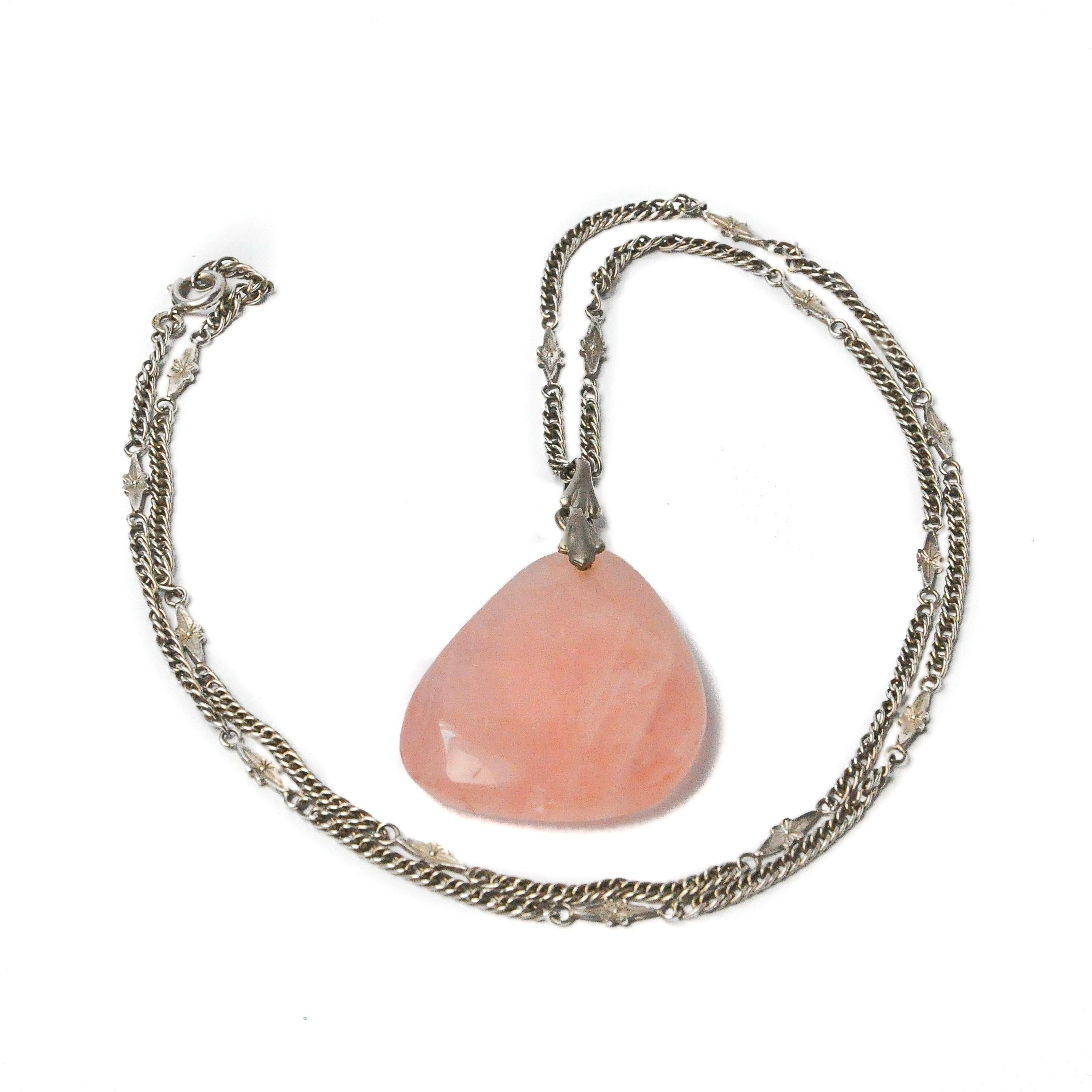 vintage rose quartz jewelry