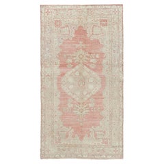 Tapis turc Oushak Vintage Rose 4'1 X 7'7