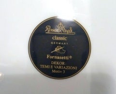 Vintage Rosenthal Fornasetti Temi E Variazioni Motiv 3 Porcelain Plate