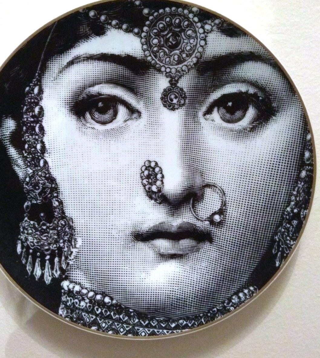Mid-Century Modern Vintage Rosenthal Fornasetti Temi E Variazioni Motiv 3 Porcelain Plate