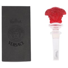 Vintage Rosenthal Glass Versace Medusa Bottle Stopper 20th Century
