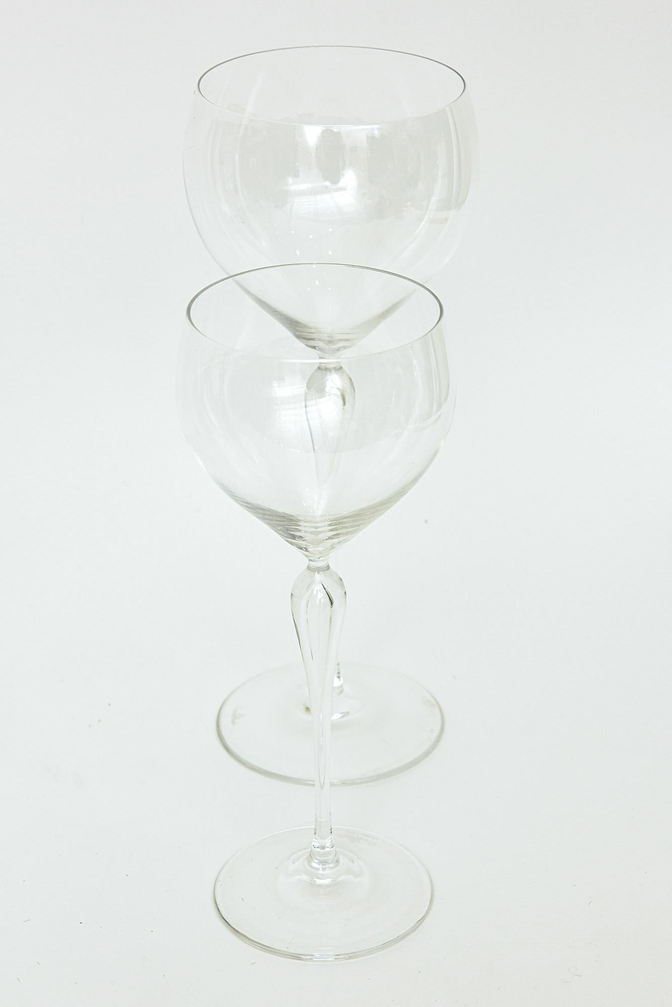 Juego de 24 copas de cristal vintage Rosenthal Maitre para vino blanco y burdeos en venta 3