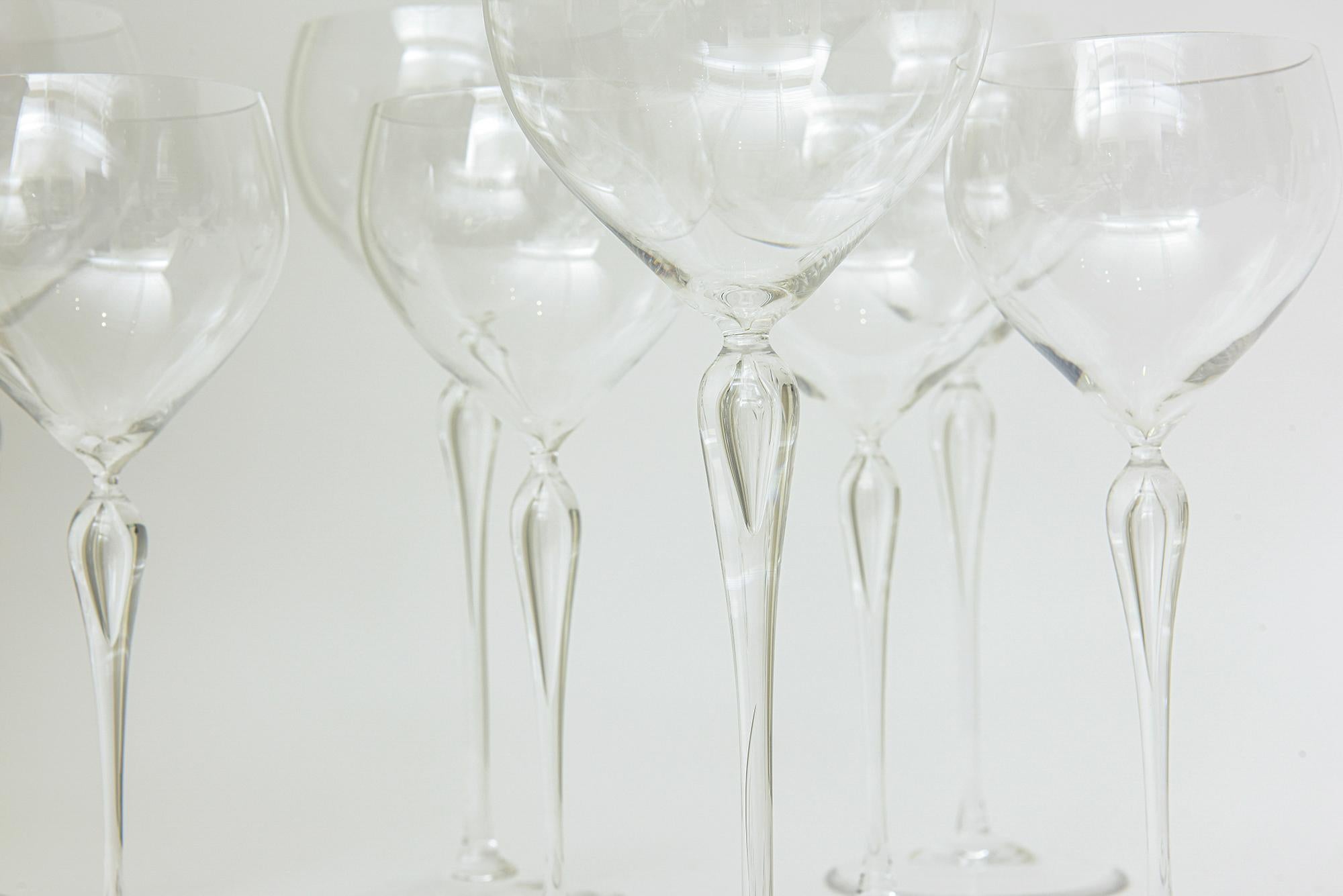 Juego de 24 copas de cristal vintage Rosenthal Maitre para vino blanco y burdeos finales del siglo XX en venta