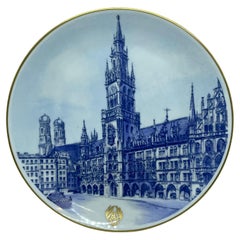 Vintage Rosenthal Plate Munich Town Hall for Bavarian Sports Association