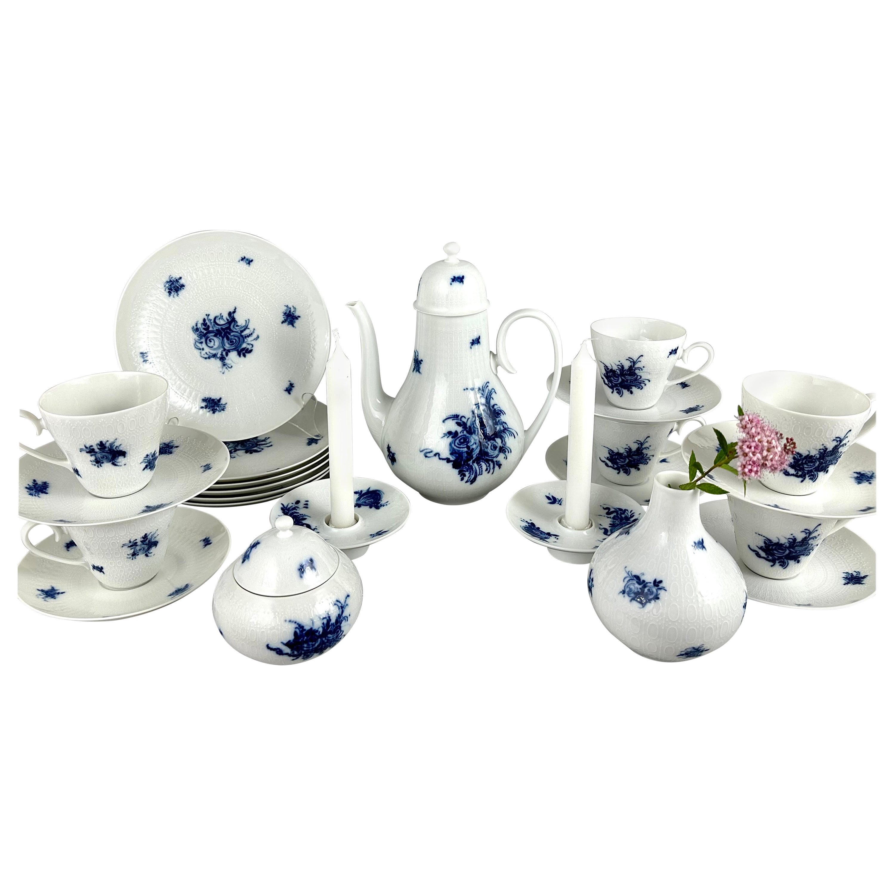 Set da caffè o da tè in porcellana Rosenthal vintage, anni '60