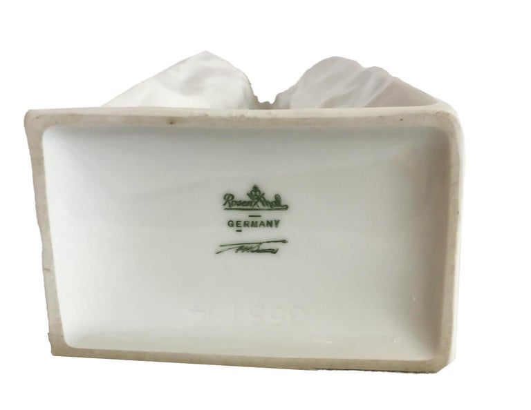 Vintage Rosenthal Porcelain Paper Bag Vase by Tapio Wirkkala at 1stDibs