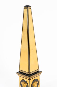Obelisco d'oro di Rosenthal Porcelain Versace Vintage 20th Century