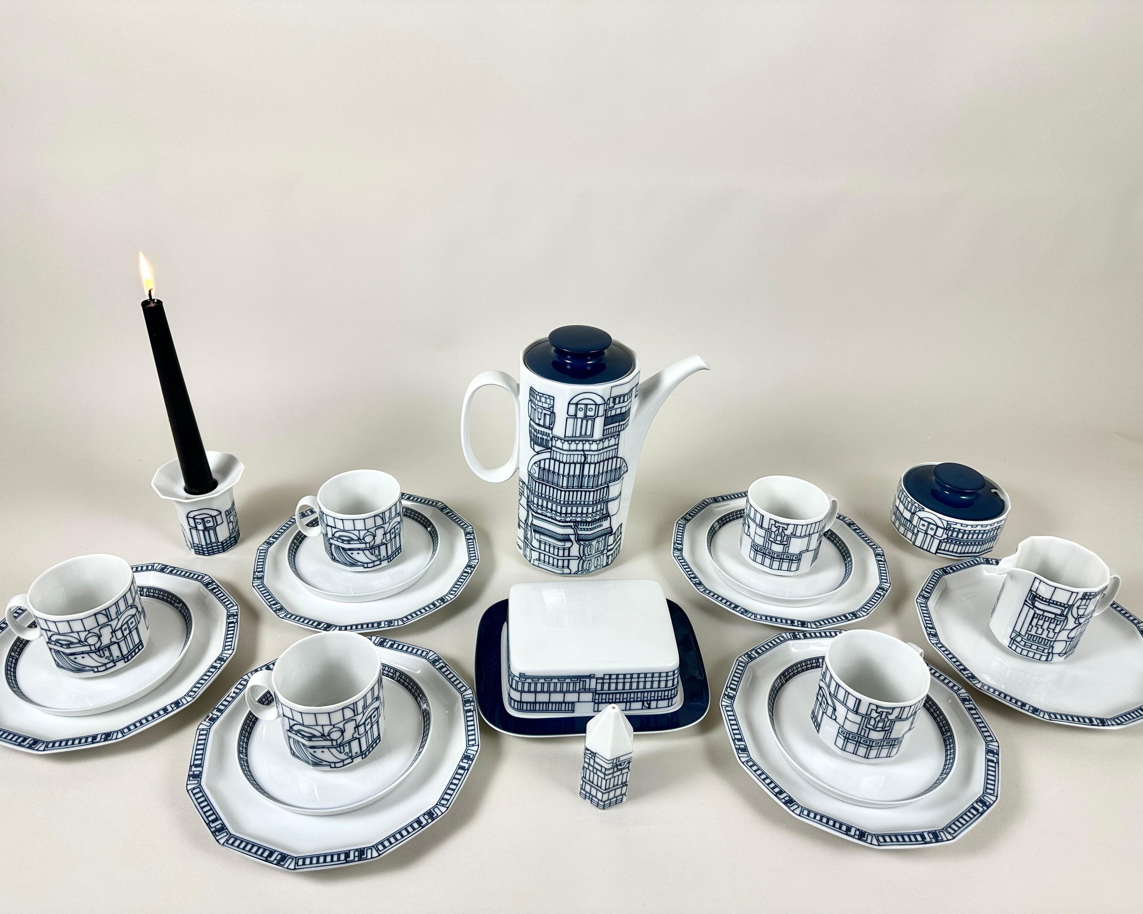 Vintage Rosenthal Studio Line Essgeschirr Set  Eduardo Paolozzi Entwurf (Deutsch) im Angebot