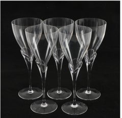 Vintage Rosenthal Studio-Linie "Calice" Crystal White Wine Glasses, Provenance