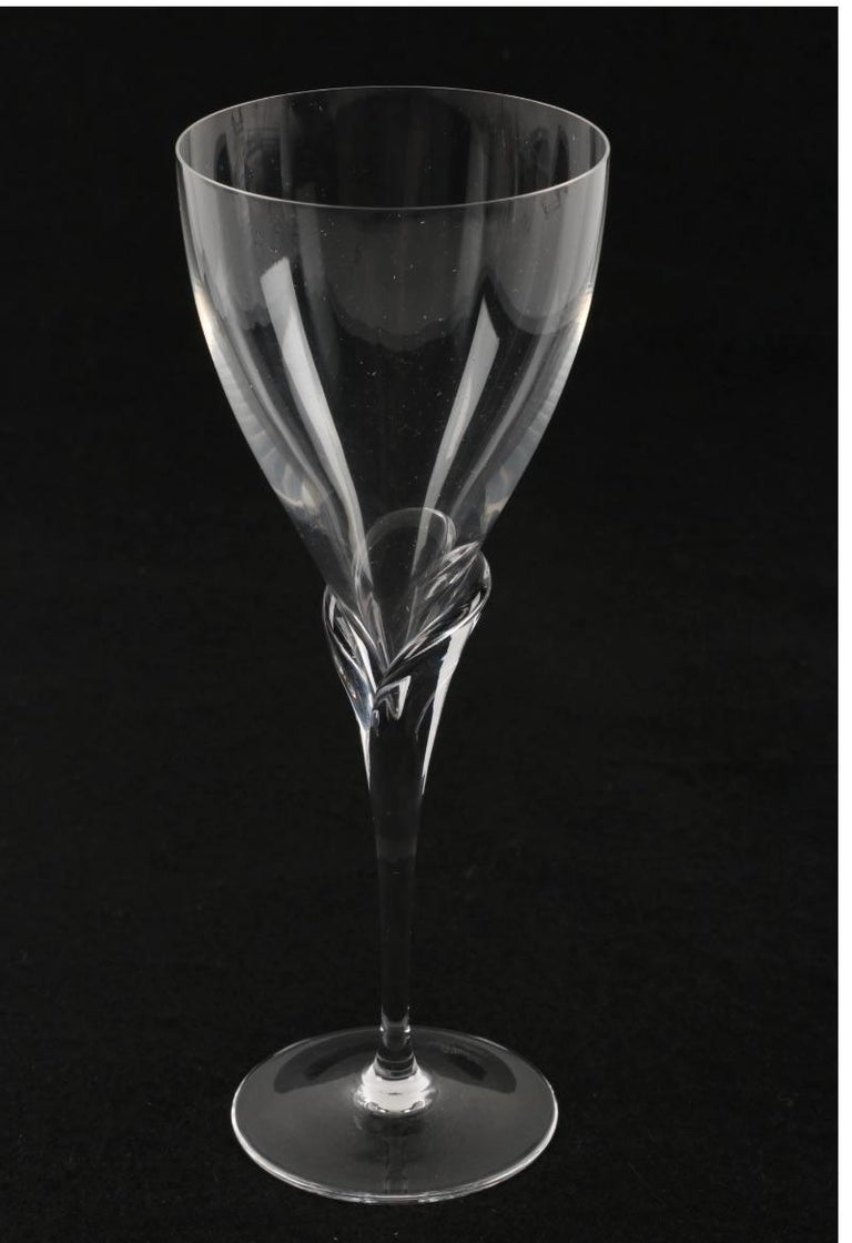 Vintage Rosenthal StudioLinie "Calice" Crystal White Wine Glasses, Provenance For Sale at 1stDibs