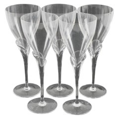 Vintage Rosenthal Studio-Linie "Calice" Crystal White Wine Glasses, Provenance