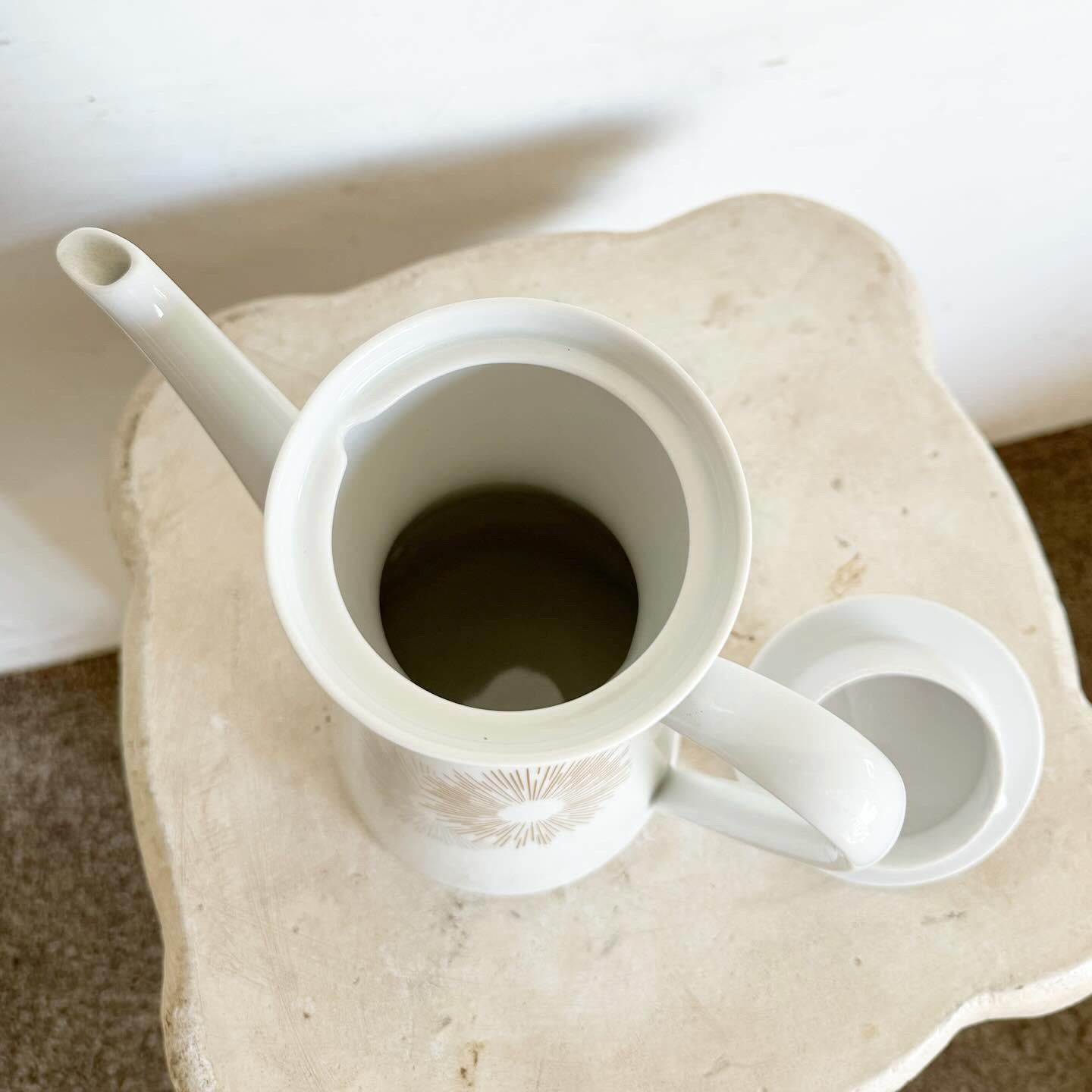 Porcelain Vintage Rosenthal Sunburst Coffee/Tea Pot For Sale