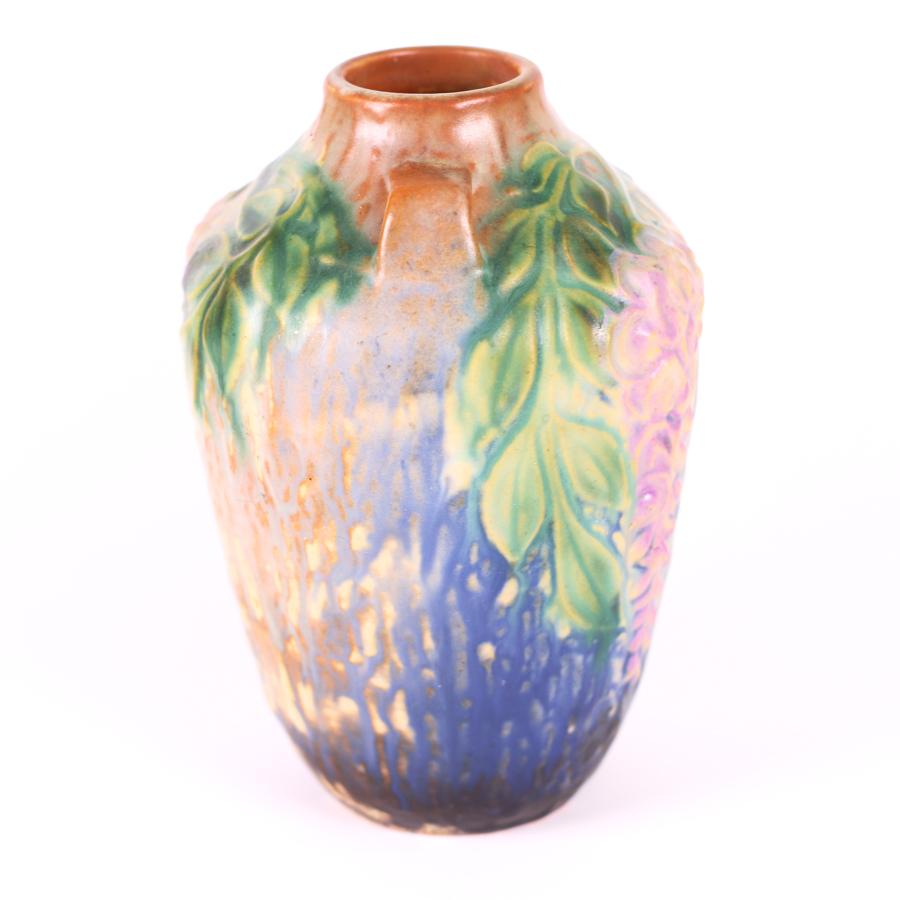vintage roseville pottery vase