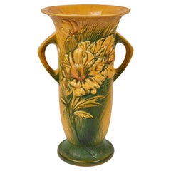 Vintage Roseville Pottery Peony Vase, 9-15